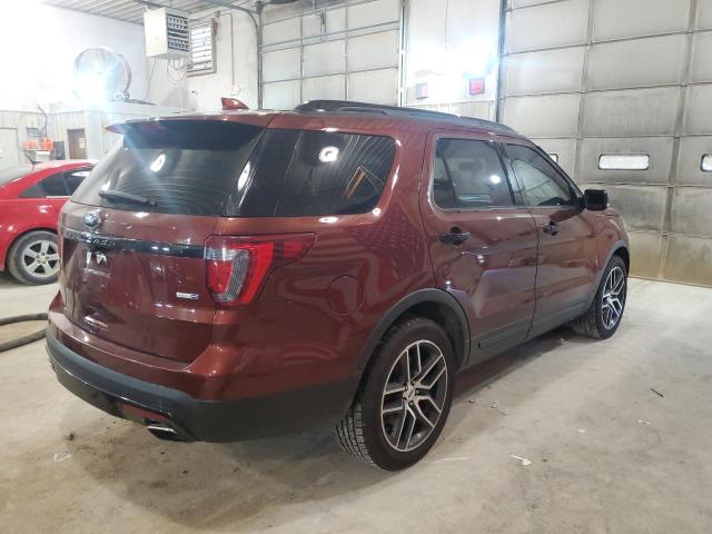 1FM5K8GT0GGC33758 - 2016 FORD EXPLORER SPORT BURGUNDY photo 3