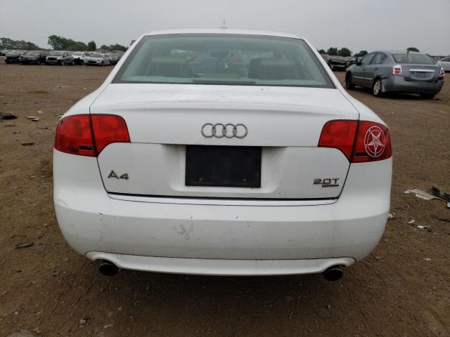 WAUDF78E18A148380 - 2008 AUDI A4 2.0T QUATTRO WHITE photo 6