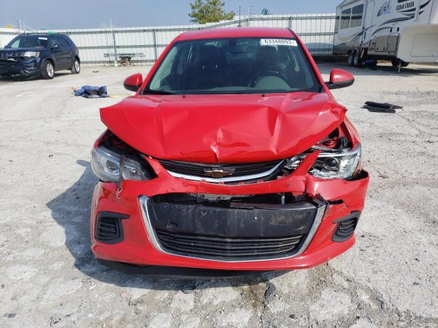 1G1JF5SB0H4122286 - 2017 CHEVROLET SONIC PREMIER RED photo 5