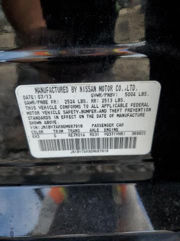 JN1BV7AR9EM687918 - 2014 INFINITI Q50 BASE BLACK photo 13