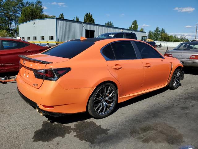 JTHBP1BL2GA000988 - 2016 LEXUS GS-F ORANGE photo 3