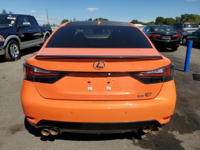 JTHBP1BL2GA000988 - 2016 LEXUS GS-F ORANGE photo 6