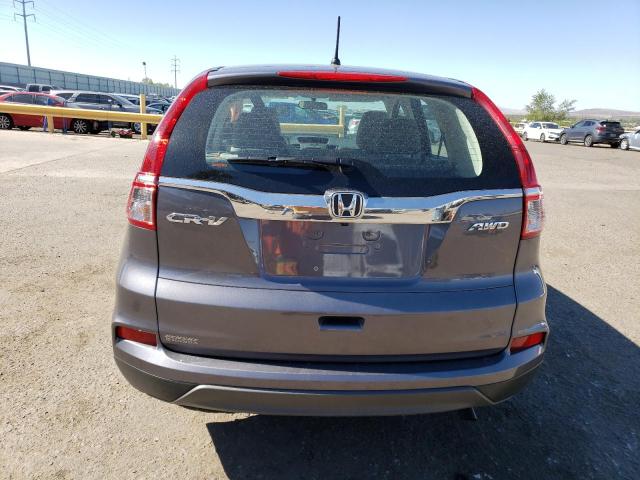 2HKRM4H31GH670820 - 2016 HONDA CR-V LX GRAY photo 6