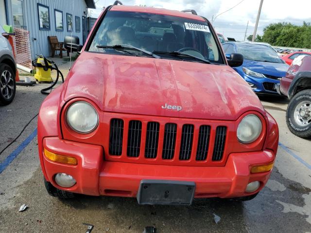 1J4GL58K74W284832 - 2004 JEEP LIBERTY LIMITED RED photo 5