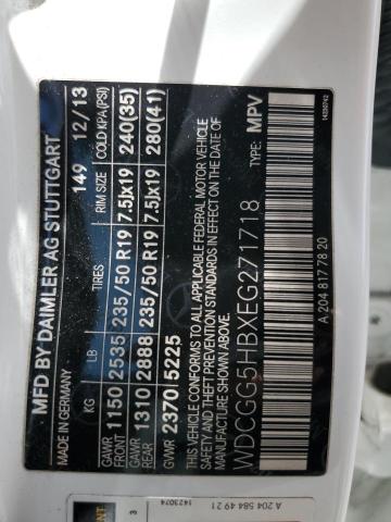 WDCGG5HBXEG271718 - 2014 MERCEDES-BENZ GLK 350 白色 照片 13