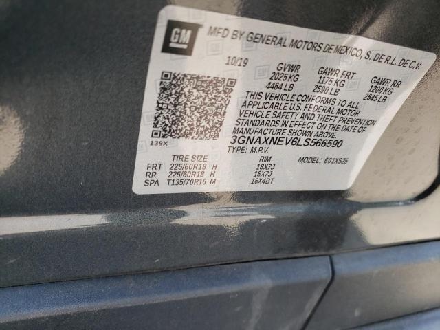 3GNXNEV6LS566590 - 2020 CHEVROLET EQUINOX BLACK photo 13