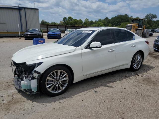 JN1EV7BP6MM707292 - 2021 INFINITI Q50 LUXE WHITE photo 1