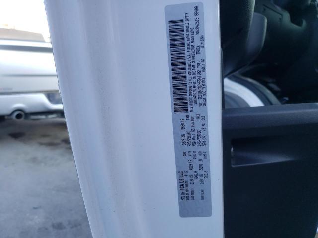 3C6TRVAG7HE541102 - 2017 RAM PROMASTER 1500 STANDARD WHITE photo 10