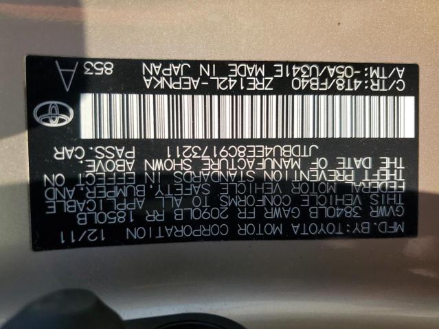 JTDBU4EE8C9173211 - 2012 TOYOTA COROLLA BASE Marrón foto 12