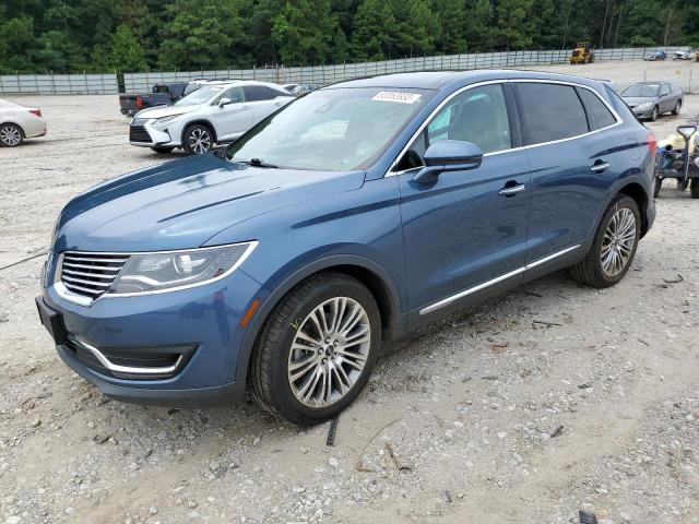 2LMPJ8LR8JBL34443 - 2018 LINCOLN MKX RESERVE أزرق صورة 1