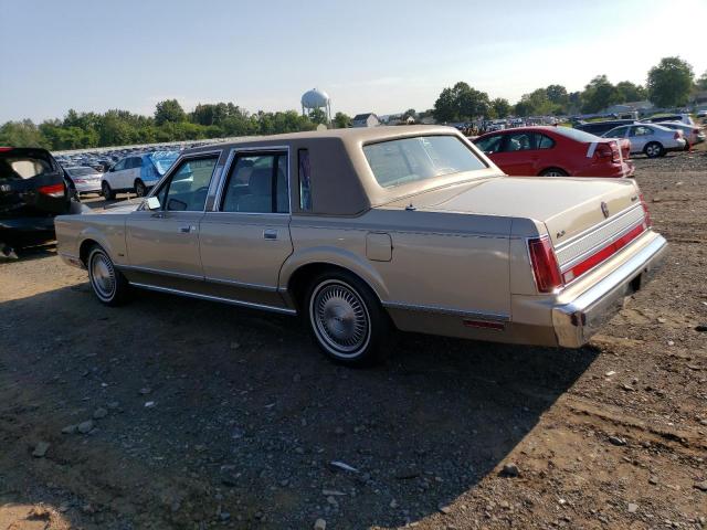 1LNBM81F9KY814503 - 1989 LINCOLN TOWN CAR BEIGE photo 2