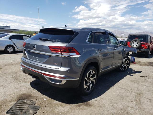 1V2TE2CA6MC203430 - 2021 VOLKSWAGEN ATLAS CROS SEL PREMIUM GRAY photo 3