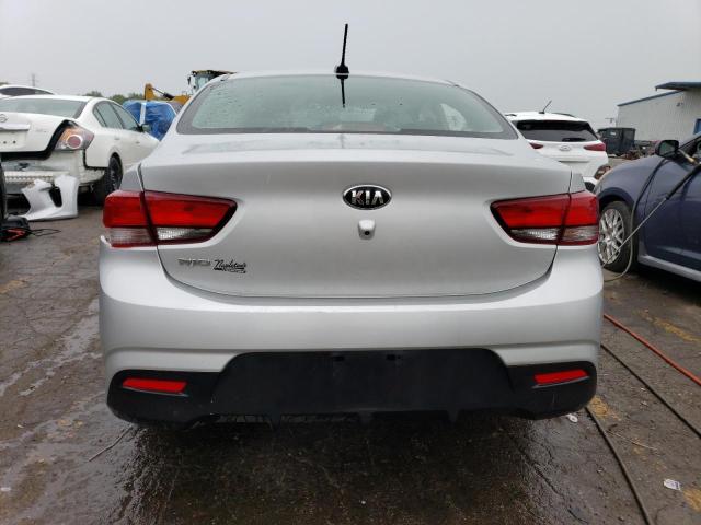 3KPA24AD8LE339348 - 2020 KIA RIO LX SILVER photo 6