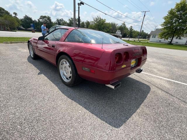 1G1YY23PXP5104890 - 1993 CHEVROLET CORVETTE BURGUNDY photo 3