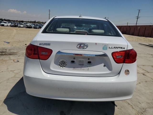 KMHDU4AD4AU180247 - 2010 HYUNDAI ELANTRA BLUE WHITE photo 6