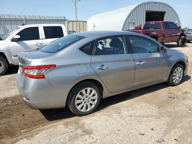 3N1AB7AP4EY263384 - 2014 NISSAN SENTRA S GRAY photo 3