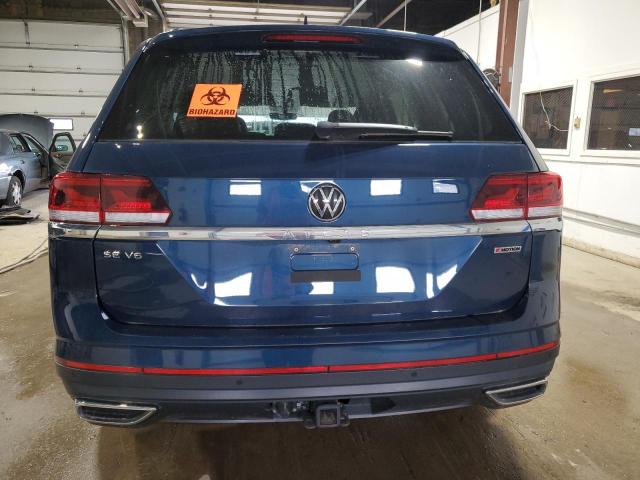 1V2HR2CA5NC551764 - 2022 VOLKSWAGEN ATLAS SE BLUE photo 6