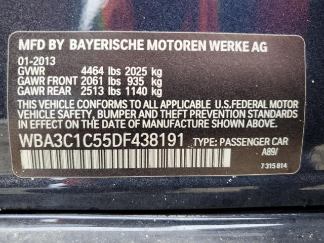 WBA3C1C55DF438191 - 2013 BMW 328 I SULEV BLUE photo 12