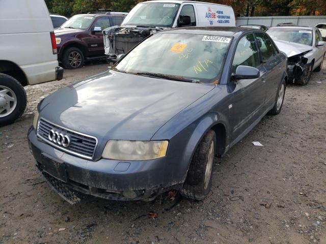 WAULC68E62A289712 - 2004 AUDI A4 1.8T QUATTRO GRAY photo 2