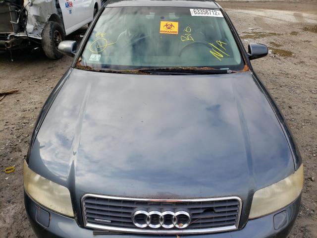 WAULC68E62A289712 - 2004 AUDI A4 1.8T QUATTRO GRAY photo 7