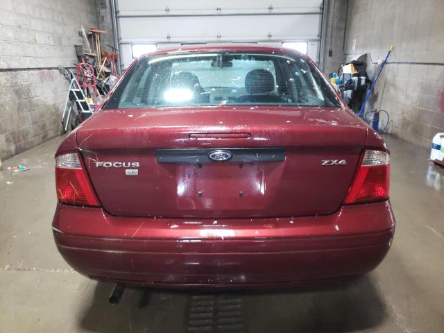 1FAHP34N96W232677 - 2006 FORD FOCUS ZX4 BURGUNDY photo 6