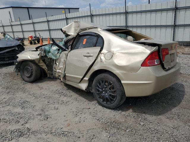 1HGFA16568L080027 - 2008 HONDA CIVIC LX GOLD photo 2