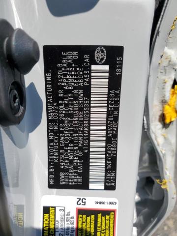 4T1G11AK8RU255367 - 2024 TOYOTA CAMRY SE NIGHT SHADE WHITE photo 12