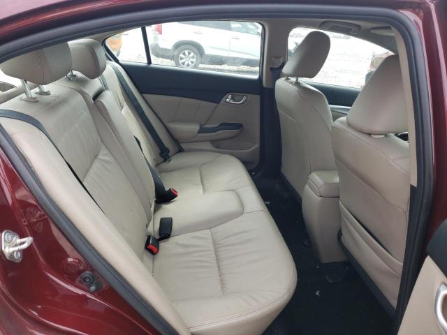 2HGFB2F9XFH513607 - 2015 HONDA CIVIC EXL ბურგუნდია ფოტო 10