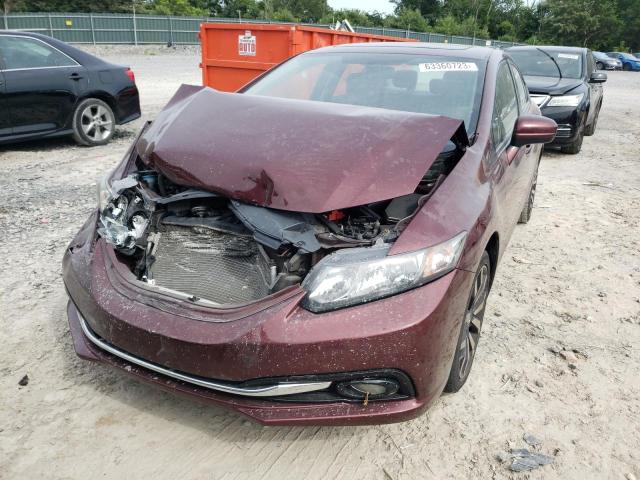 2HGFB2F9XFH513607 - 2015 HONDA CIVIC EXL BURGUNDY photo 11