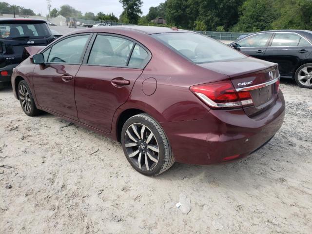 2HGFB2F9XFH513607 - 2015 HONDA CIVIC EXL ბურგუნდია ფოტო 2