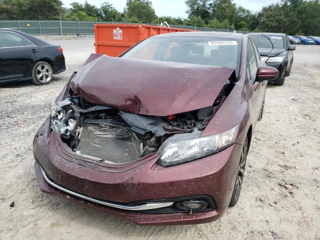 2HGFB2F9XFH513607 - 2015 HONDA CIVIC EXL ბურგუნდია ფოტო 5