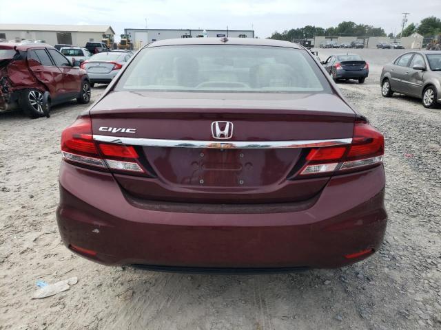 2HGFB2F9XFH513607 - 2015 HONDA CIVIC EXL BURGUNDY photo 6