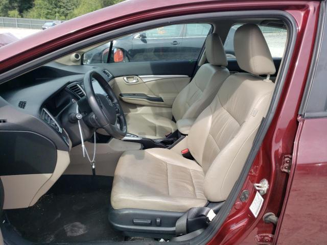 2HGFB2F9XFH513607 - 2015 HONDA CIVIC EXL ბურგუნდია ფოტო 7