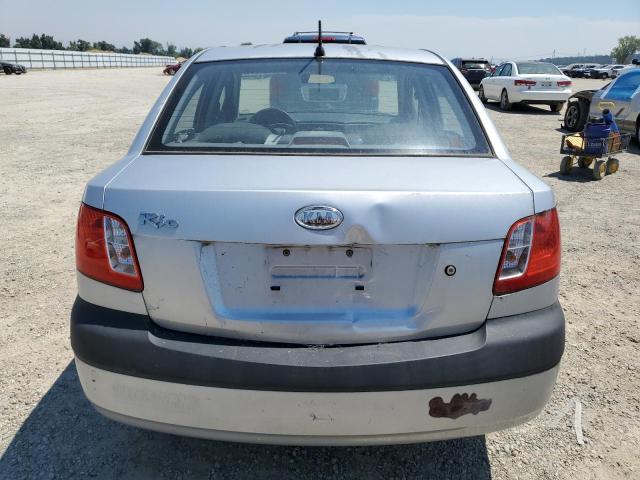 KNADE123186388930 - 2008 KIA RIO BASE SILVER photo 6