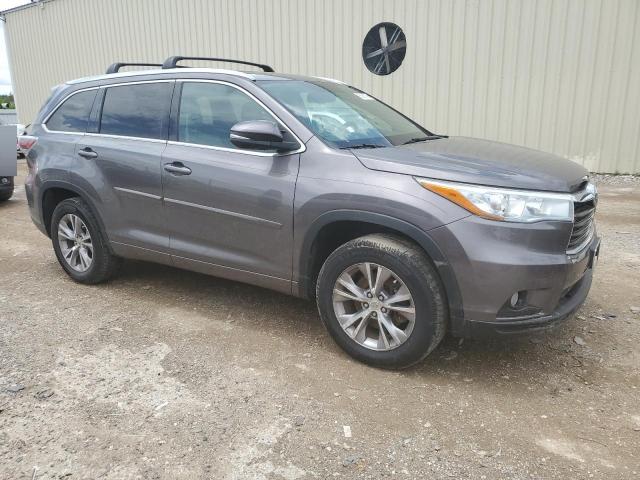 5TDKKRFH4FS088299 - 2015 TOYOTA HIGHLANDER XLE GRAY photo 4