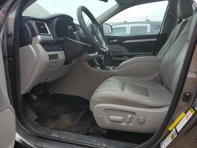 5TDKKRFH4FS088299 - 2015 TOYOTA HIGHLANDER XLE GRAY photo 7