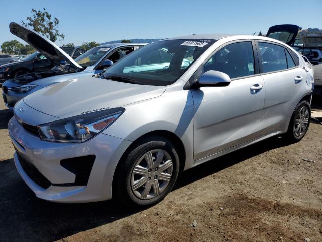 3KPA24AD8NE449738 - 2022 KIA RIO LX SILVER photo 1