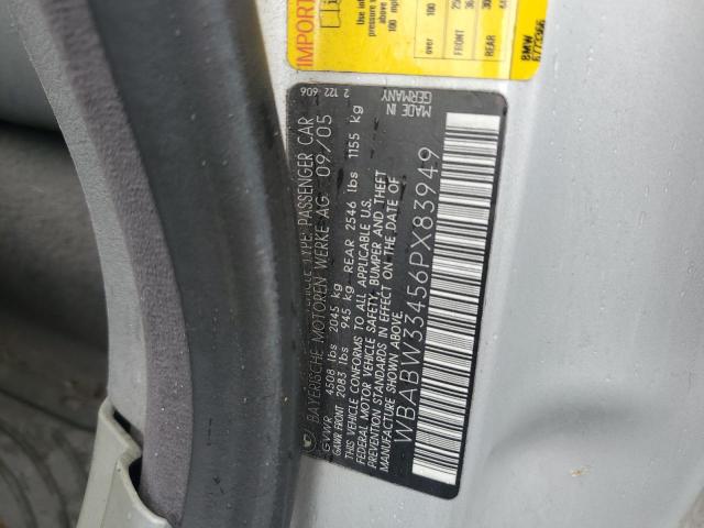 WBABW33456PX83949 - 2006 BMW 3 SERIES CI Күміс фото 12
