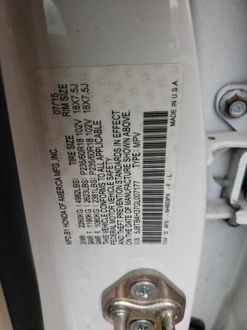 5J8TB4H37GL007177 - 2016 ACURA RDX WHITE photo 13