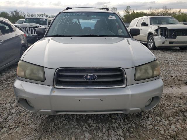 JF1SG65655H719327 - 2005 SUBARU FORESTER 2.5XS SILVER photo 5