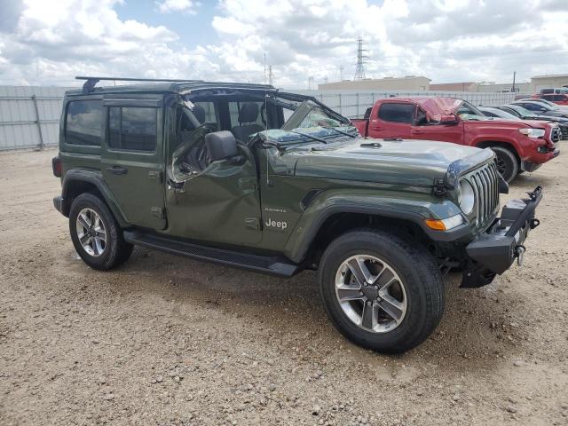 1C4HJXEN9LW322781 - 2020 JEEP WRANGLER U SAHARA GREEN photo 4