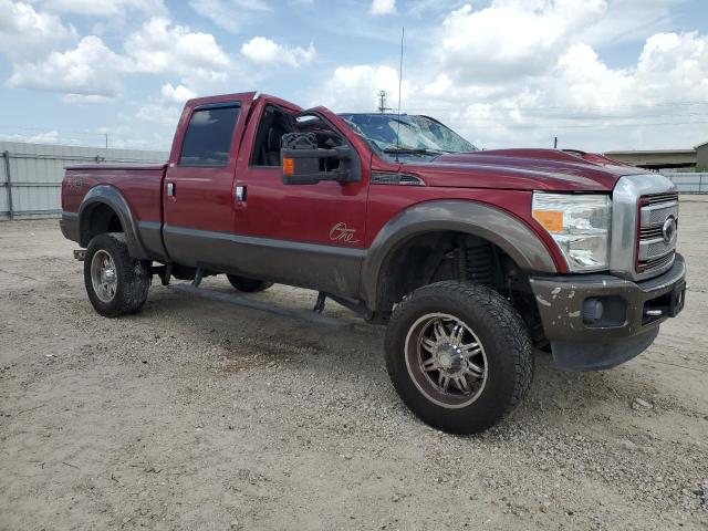 1FT7W2BT3FEC77947 - 2015 FORD F250 SUPER DUTY RED photo 4