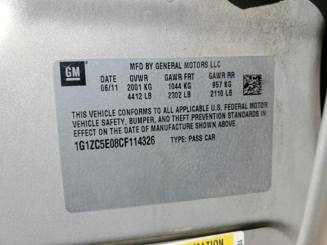 1G1ZC5E08CF114326 - 2012 CHEVROLET MALIBU 1LT 金色 照片 13