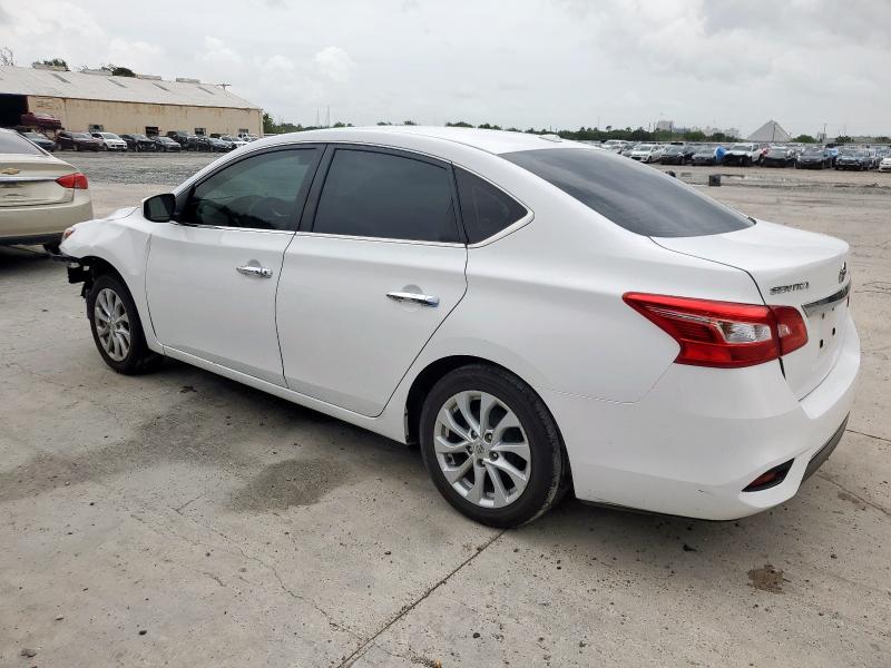 3N1AB7AP9KY433010 - 2019 NISSAN SENTRA S WHITE photo 2