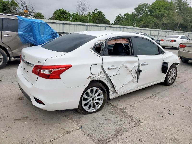 3N1AB7AP9KY433010 - 2019 NISSAN SENTRA S WHITE photo 3