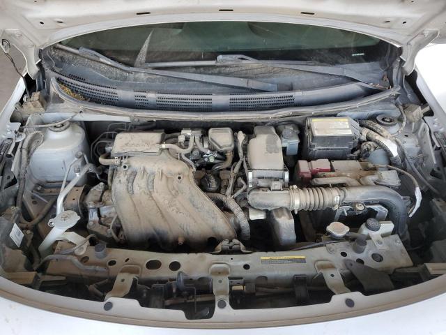 3N1CN7AP6FL850555 - 2015 NISSAN VERSA S SILVER photo 11