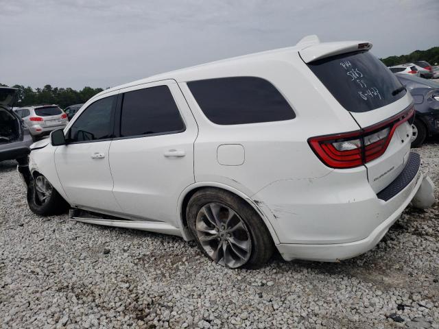 1C4RDHDG4LC145885 - 2020 DODGE DURANGO GT WHITE photo 2