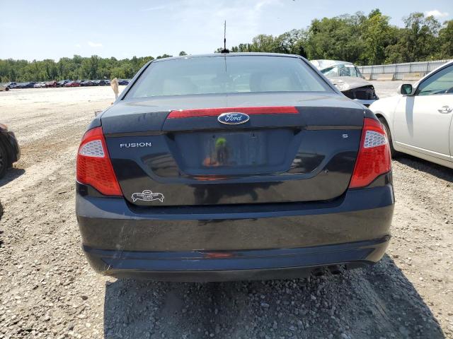 3FAHP0GA5CR242483 - 2012 FORD FUSION S BLACK photo 6