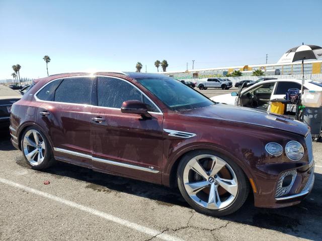 SJAAM2ZV1MC037602 - 2021 BENTLEY BENTAYGA BURGUNDY photo 4