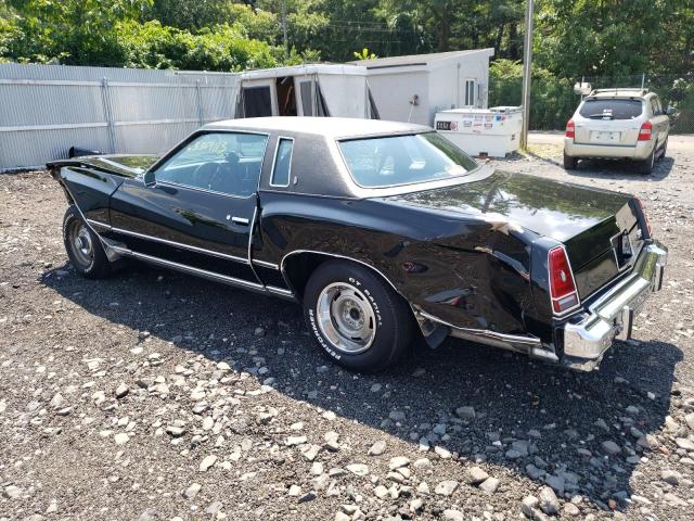 1H57V6K456207 - 1976 CHEVROLET MONTECARLO BLACK photo 2